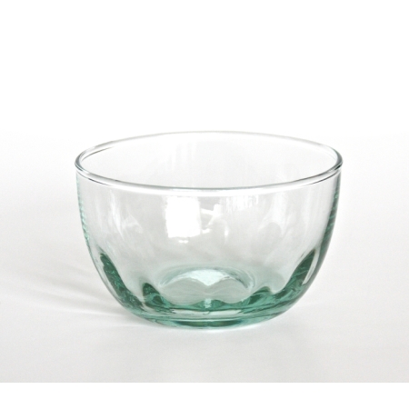 OPTIC Schale / Schüssel, 230 cc, Recyclingglas, handgefertigt in Europa, recyceltes Glas