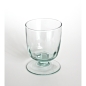 Preview: OPTIC Kelchglas / Wasserglas mit dezenter Rillenstruktur, 250 cc, Recyclingglas, Handgearbeitet