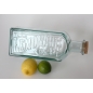 Preview: Flasche 2 Liter, Recyclingglas, Korkverschluss, Mediterranea Lifestyle, Nostalgie-Design, Relief-Schriftzug
