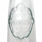 Preview: ECOVINTAGE Flasche Ornamentrelief - mit Ausgießer, 300 cc, Recyclingglas, recyceltes Glas, Mediterranea Lifestyle,