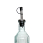 Preview: STREPE Flasche mit Edelstahl-Ausgießer, 300 cc, Recyclingglas, Mediterranea Lifestyle, recyceltes Glas