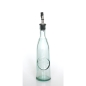 Preview: ECOGREEN Flasche mit Edelstahl-Ausgießer, 300 cc, Recyclingglas, Mediterranea Lifestyle, recyceltes Glas