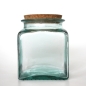 Preview: PUCHADES Vorratsglas 1,5 L, Recyclingglas, Korkverschluss, Mediterranea Lifestyle, recyceltes Glas