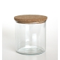 Preview: VARI Vorratsglas / Aufbewahrungsglas mit Korkdeckel, 300 cc, Recyclingglas, handgearbeitet