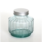 Preview: STREPE Vorratsglas mit Metall-Schraubverschluss, 300 cc, Recyclingglas, Mediterranea Lifestyle, recyceltes Glas