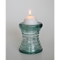 Preview: CALIPSO Tisch-Kerzenhalter / Kerzenleuchter, Recyclingglas, Mediterranea Lifestyle, recyceltes Glas