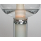 Preview: TULIPAN Kerzenhalter zum Befüllen mit Wasser / Windlicht, Recyclingglas, hergestellt in Europa, recyceltes Glas