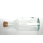 Preview: Flaschen-Vase / Terrarium-Vase / Sukkulenten-Vase, Recyclingglas, hergestellt in Europa, recyceltes Glas
