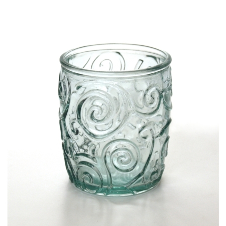 TRIANA Wasserglas / Saftbecher, Ornamente, Recyclingglas, Mediterranea Lifestyle, Allzweckglas