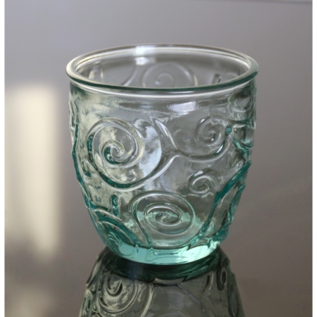 Weinglas / Glasbecher, Ornamente, Recyclingglas, Mediterranea Lifestyle, recyceltes Glas