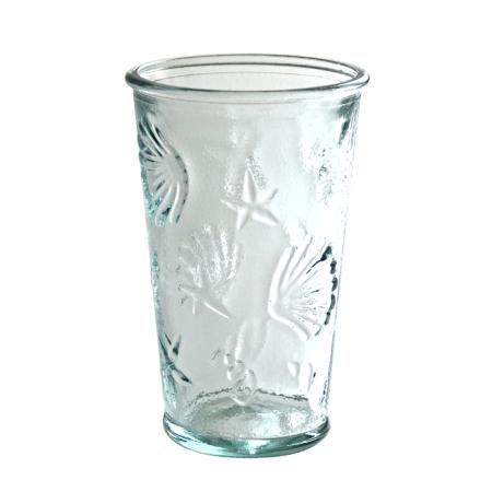 MARINE Wasserglas / Saftglas / Zahnputzbecher, Maritim, Recyclingglas, Mediterranea Lifestyle