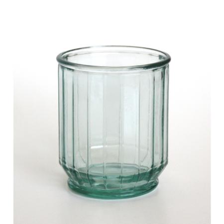 STREPE Trinkglas / Glasbecher, 400 cc, Recyclingglas, Mediterranea Lifestyle, recyceltes Glas