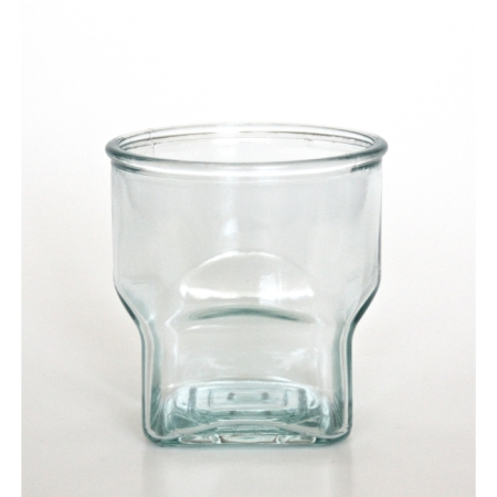SQUARE Wasserglas / Saftglas / Trinkglas, 300 cc, Recyclingglas, hergestellt in Spanien, recyceltes Glas