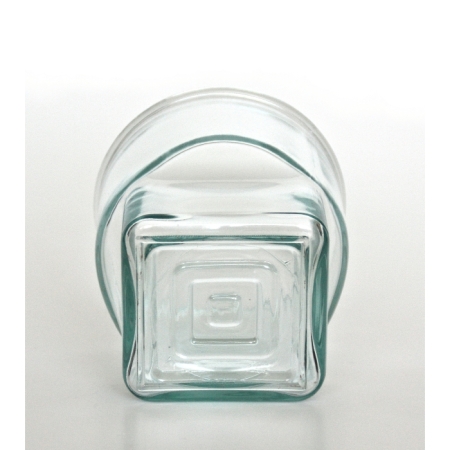 SQUARE Wasserglas / Saftglas / Glasbecher / Milchglas, 300 cc, Recyclingglas, hergestellt in Spanien, recyceltes Glas