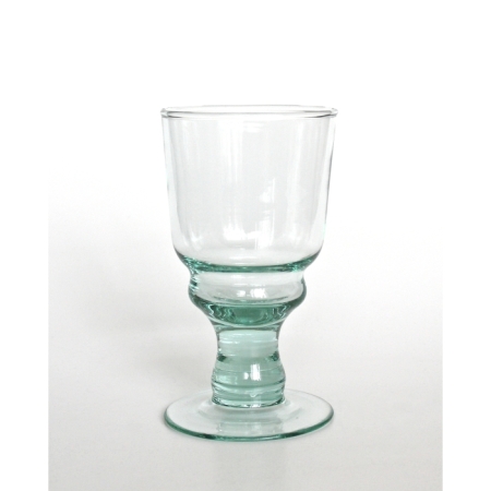 SIMONA Kelchglas / Wasserkelch / Saftglas, 270 cc, Recyclingglas, handgearbeitet, recyceltes Glas