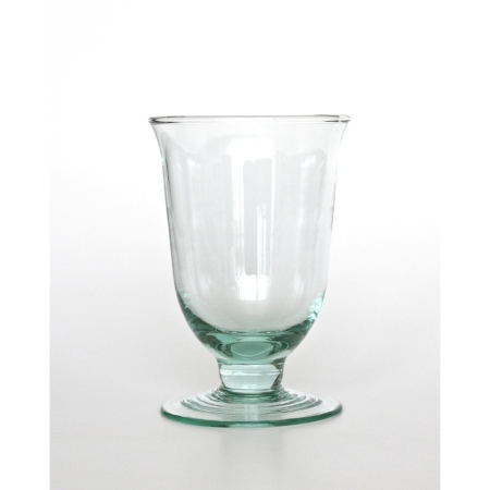 CAMPANILLO SHORT NEW Wasserglas / Kelchglas, 270 cc, Recyclingglas, handgearbeitet, recyceltes Glas