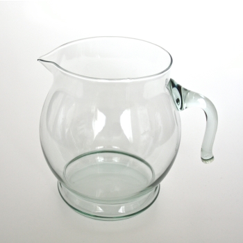 Preview: TEMPO Glaskrug mit Henkel, 1,5 Liter, Recyclingglas, hergestellt in Europa, recyceltes Glas