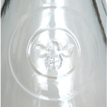 HONEY Glaskaraffe / Krug / Dekanter, Bienen-Motiv, Recyclingglas, hergestellt in Spanien, recyceltes Glas