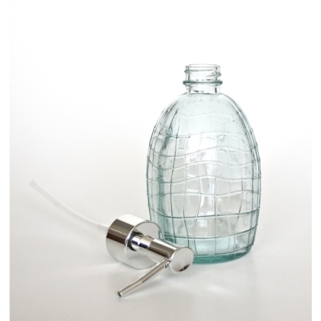 MALLA Seifenspender, 330 cc, Recyclingglas, Mediterranea Lifestyle, recyceltes Glas
