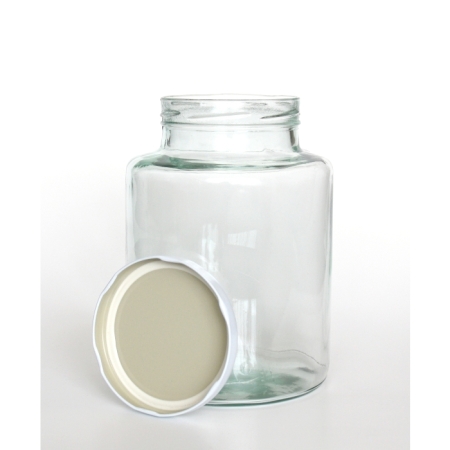 MOL Vorratsglas mit Twist Off Deckel, 2,3 Liter, Recyclingglas, hergestellt in Europa, recyceltes Glas, Vorratsbehälter