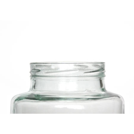 MOL Vorratsglas mit Twist Off Deckel, 2,3 Liter, Recyclingglas, hergestellt in Europa, recyceltes Glas, Bonbonglas