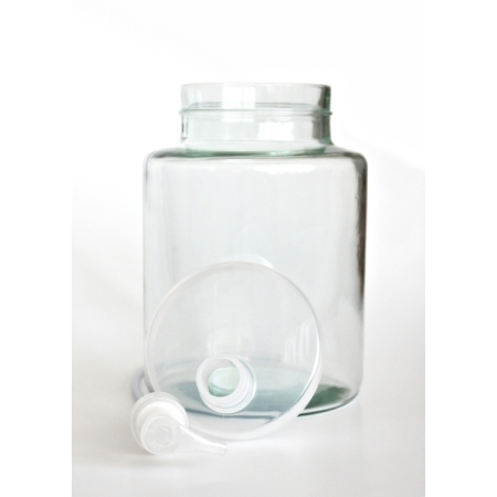 ECO Dosierspender / Seifenspender, / Desinfektionsspender, 2 Liter, Recyclingglas, recyceltes Glas