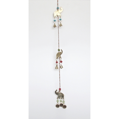 Glockenspiel / Windspiel Elefant, Messing