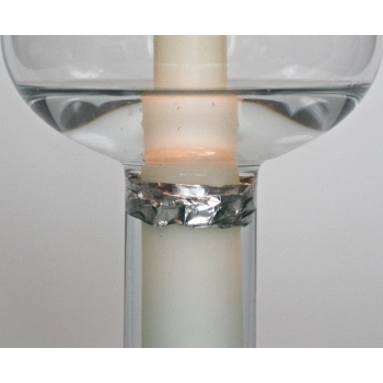 TULIPAN Kerzenhalter zum Befüllen mit Wasser / Windlicht, Recyclingglas, hergestellt in Europa, recyceltes Glas