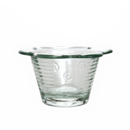 MARGARITA Blumentopf klein, Recyclingglas, La Mediterranea, Vidreco, recyceltes Glas