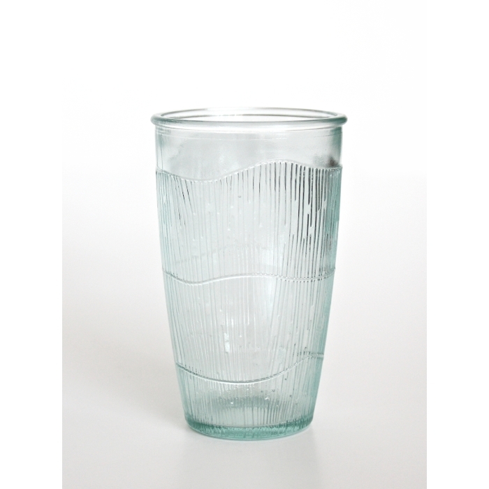 ZENDA Wasserbecher / Saftglas, Recyclingglas, Mediterranea Lifestyle, recyceltes Glas