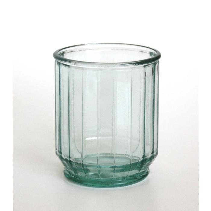 STREPE Trinkglas / Glasbecher, 400 cc, Recyclingglas, Mediterranea Lifestyle, recyceltes Glas