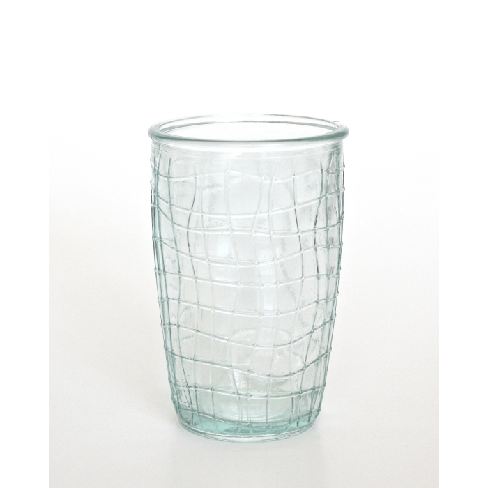 MALLA Wasserglas / Saftglas / Allzweckglas, 330 cc, Recyclingglas, Mediterranea Lifestyle, recyceltes Glas