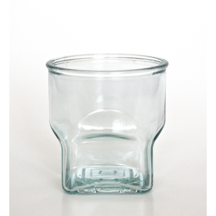 SQUARE Wasserglas / Saftglas / Trinkglas, 300 cc, Recyclingglas, hergestellt in Spanien, recyceltes Glas