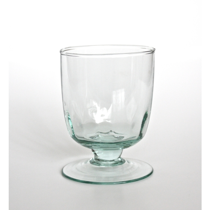 OPTIC Kelchglas / Weinglas / Wasserglas, 250 cc, Recyclingglas, Handgearbeitet, recyceltes Glas