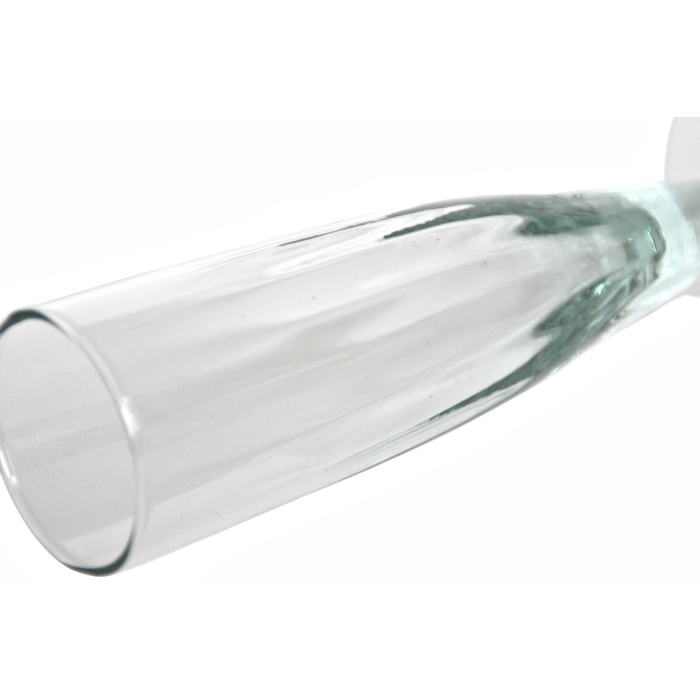 OPTIC Sektglas mit Rillenstruktur, Recyclingglas, Handgearbeitet, recyceltes Glas, hergestellt in Europa
