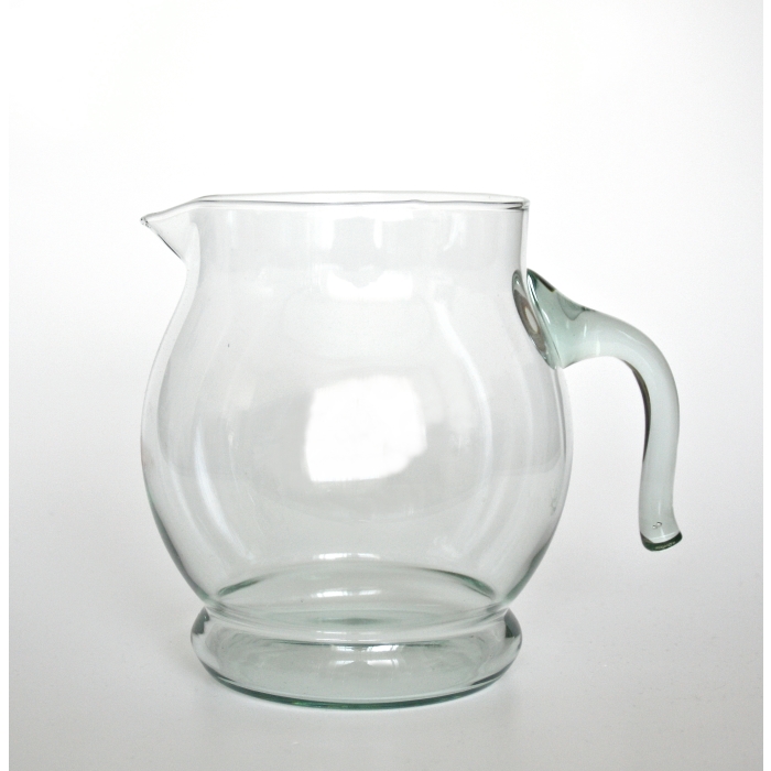TEMPO Glaskrug, 1,5 Liter, Recyclingglas, hergestellt in Europa, recyceltes Glas