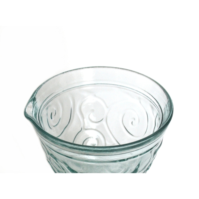 TRIANA Krug / Karaffe / Vase, Ornamente, Recyclingglas, hergestellt in Spanien, reyceltes Glas
