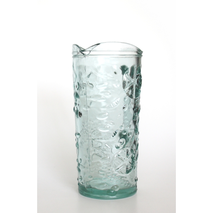 FRESH Glaskrug / Glaskanne, Frucht-Motiv, 1,5 Liter, Recyclingglas, Karaffe, recyceltes Glas