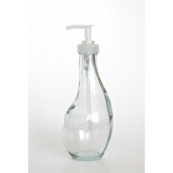 LE SAC Seifenspender / Pumpspender / Spülmittel-Spender, 250 cc, Recyclingglas, La Mediterranea, Vidreco, recyceltes Glas