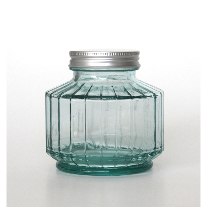 STREPE Vorratsglas / Schraubdeckel-Glas, 300 cc, Recyclingglas, Mediterranea Lifestyle, recyceltes Glas