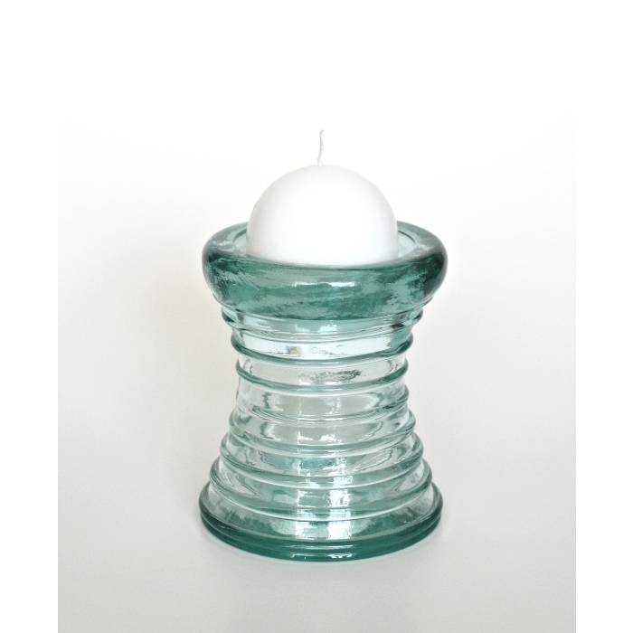 CALIPSO Kerzenhalter, Recyclingglas, Mediterranea Lifestyle, recyceltes Glas