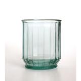 STREPE Wasserglas / Saftglas / Glasbecher, 400 cc, Recyclingglas, Mediterranea Lifestyle, recyceltes Glas