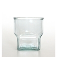 SQUARE Wasserglas / Saftglas / Glasbecher, 300 cc, Recyclingglas, hergestellt in Spanien, recyceltes Glas