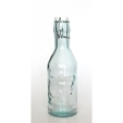 Milchflasche / Flasche / Saftflasche, Kuh-Motiv, 1 Liter, Recyclingglas, recyceltes Glas