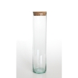 CILINDRO Vorratsglas / Pastaglas, 950 cc, Recyclingglas, handgearbeitet, recyceltes Glas
